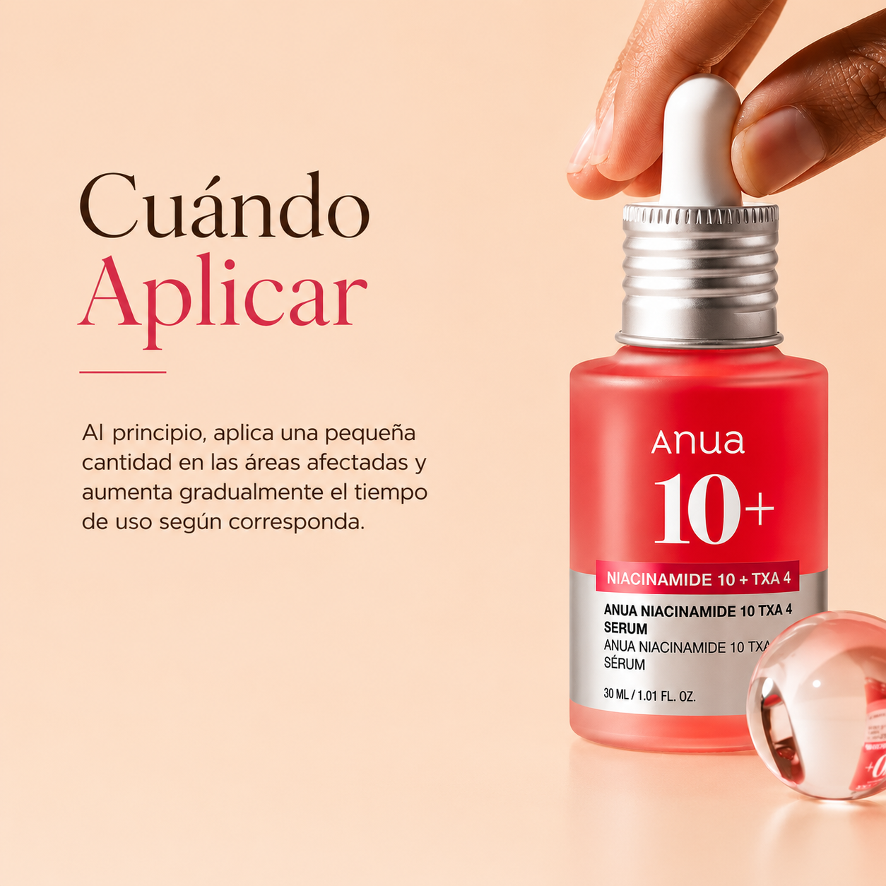 Sérum Anua Niacinamide 10% + TXA 4% Dark Spot Correcting Serum 30 ml – Ilumina y Unifica el Tono de la Piel