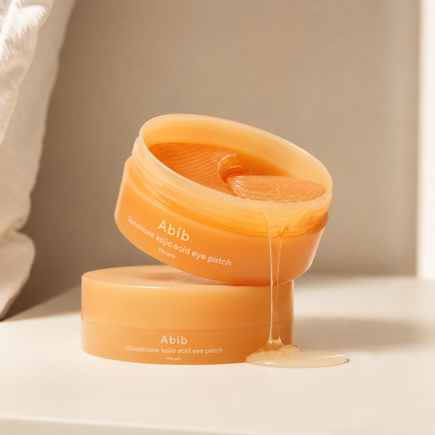 Abib Glutathione Niacinamide Eye Patch Jericho Rose Jelly | Parches Hidrogel Iluminadores e Hidratantes