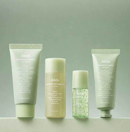 Kit Completo de Cuidado Facial - Abib Heartleaf