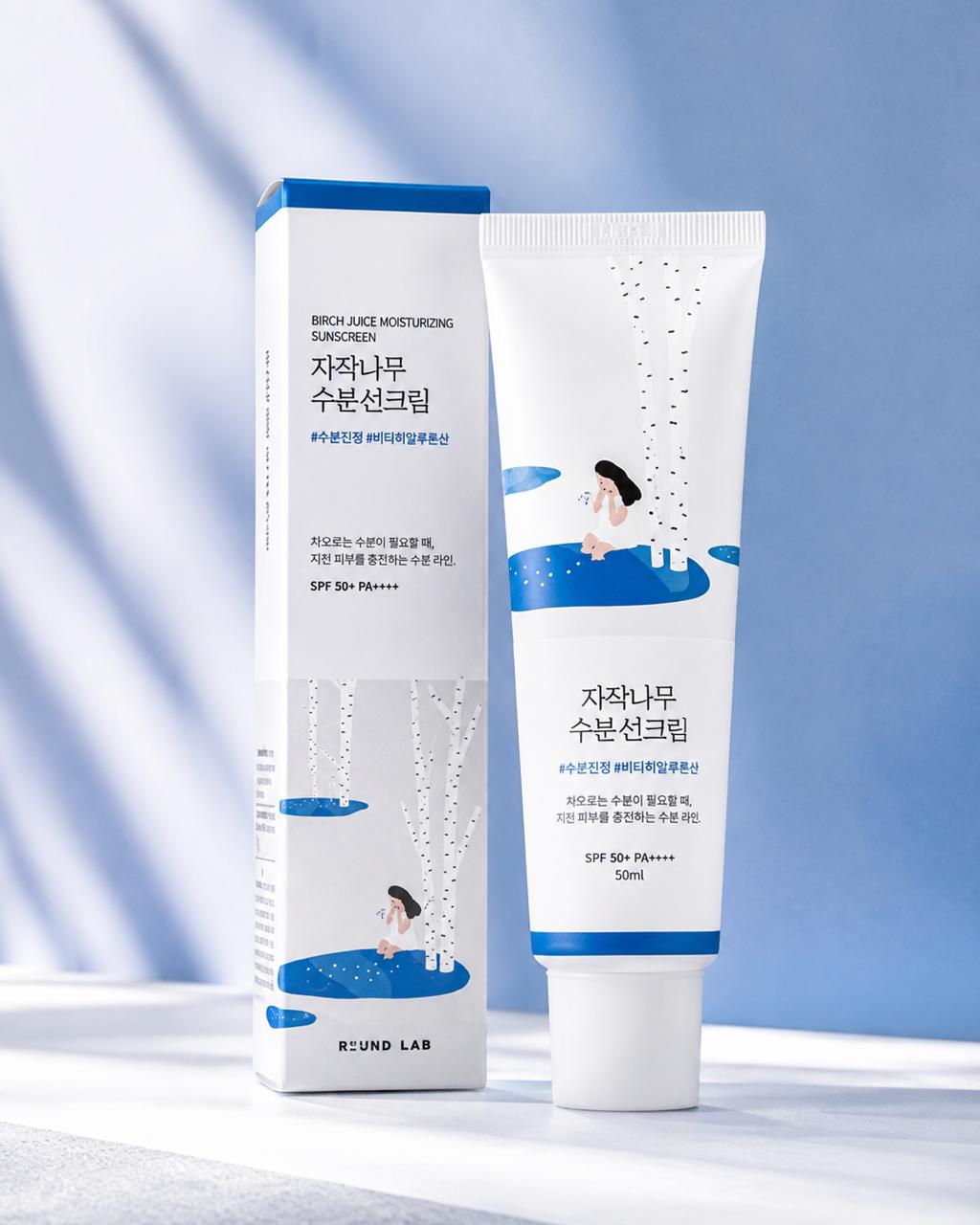 Round Lab Birch Juice Moisturizing Sunscreen | Protector Solar Hidratante 50 ml