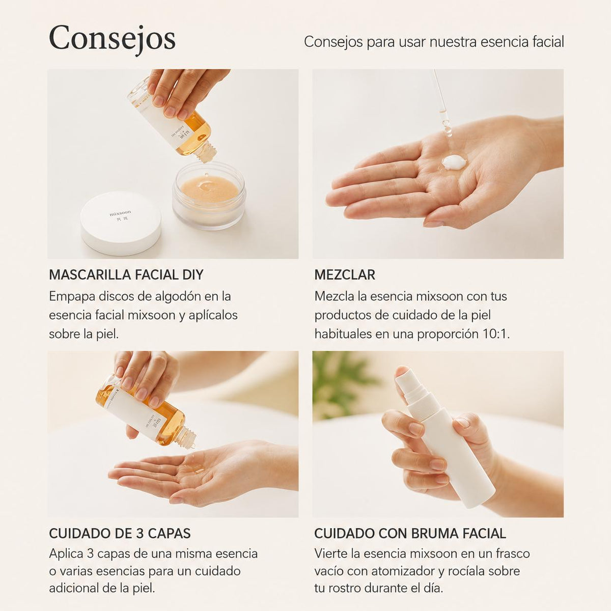 Mixsoon Soondy Centella Asiatica Essence | Esencia Calmante e Hidratante 100 ml